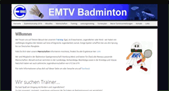 Desktop Screenshot of emtv-badminton.de